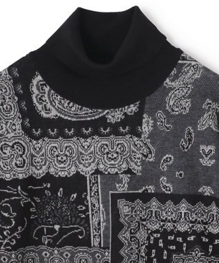 JOSEPH HOMME コラージュジャガード　タートルネック ブラック系5