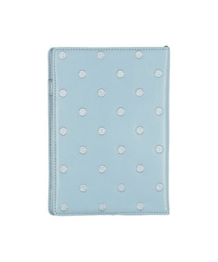 UNBILLION ペルケ perche / ドット刺繍A5手帳カバー サックスブルー