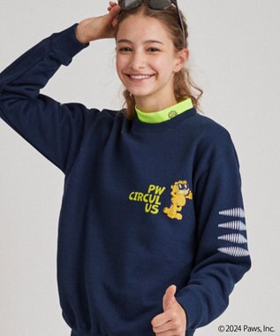 PW CIRCULUS 【WOMEN】Garfield クルーネックスエット ネイビー系