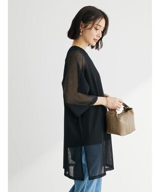 Green Parks ＳＥＴ２点メッシュラグランチュニック Black