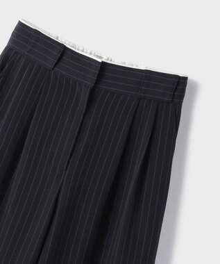 GRACE CONTINENTAL タックワイドパンツ ストライプ