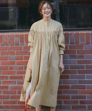 23区 ヘリンボーン プリント スカーフ オレンジプリント