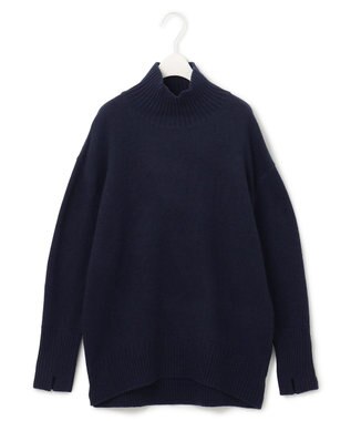 ICB 【新色追加・WEB限定カラーあり】 ソフトカシミヤミックス ハイネックニット ネイビー系