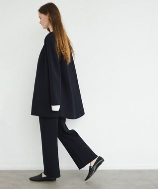 NAVE 【xNAVE】川上桃子コラボ ニットジャケット ネイビー系