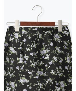 Te chichi ジャガードIラインミドルスカート ブラック