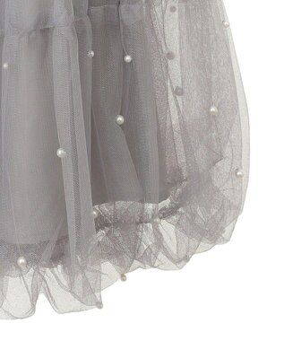 earth music&ecology チュールパールスカート Light Gray