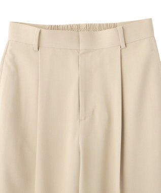 YECCA VECCA サイドラインパイピングストレートパンツ Gray Beige