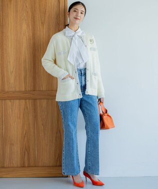 組曲 S トムボーイデニム パンツ ブルー系