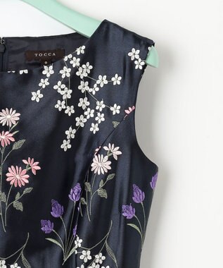 TOCCA 【洗える】AUTUMN GARDEN ドレス ネイビー系7