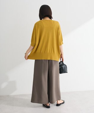 Green Parks 刺繍コードＶネックカーディガン Yellow