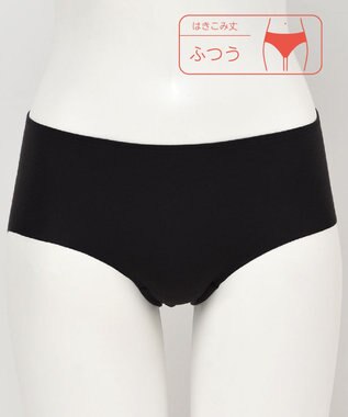 Wing 【マッチミーショーツ】 よく伸びてとけこむようにわたしに合わせてくれる ひびきにくいのに、ズレ上がりにくい はきこみ丈ふつう EC2700 ウイング／ワコール ブラック