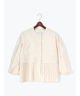 Te chichi 袖バルーンペプラムプリーツブルゾン ベージュ