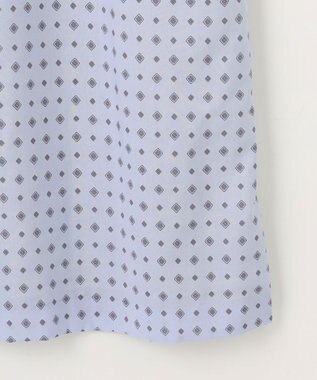 J.PRESS LADIES S 【洗える】ジオメトリックプリント ワンピース サックス系