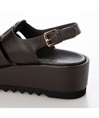 MODE ET JACOMO <MODE ET JACOMO>厚底グルカデザインウエッジサンダル ダークブラウン