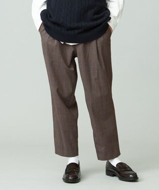 J.PRESS YORK STREET 【UNISEX】チェックテーパードパンツ