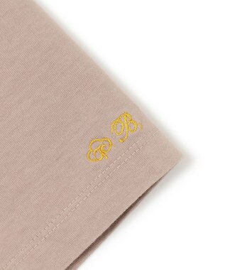 BEIGE， Organic Cotton / Cropped Short Sleeve T トップス Taupe