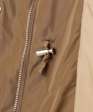 自由区 L 【17号サイズまで展開・カタログ掲載】マイクロタッサーダウンスタンドカラー コート キャメル