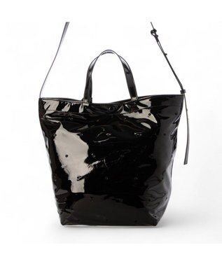 UNBILLION カシュカシュ cachecache / エナメル2wayトート ブラック