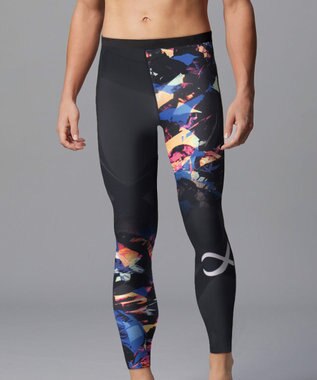 CW-X 【MEN】 スポーツタイツ 下半身フルサポート ジェネレーターモデル2.0 吸汗速乾 抗菌防臭 HZO699 /ワコール グレイッシュブルー