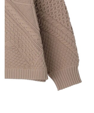 CRAFT STANDARD BOUTIQUE リサイクルポリエステルパッチワークプルオーバー Beige