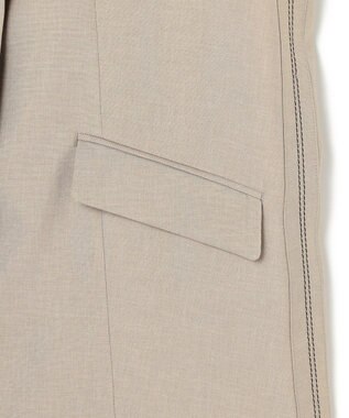 ICB L 【WEB＆一部店舗限定】SerikaWorsted  テーラードジレ ベージュカーキ系