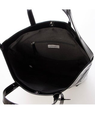 UNBILLION カシュカシュ cachecache / エナメル2wayトート ブラック