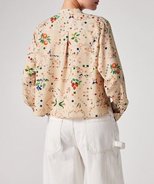 Paul Smith Keepsakeプリント ブラウス ライトベージュ