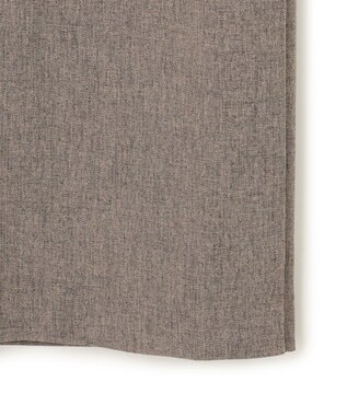 uncrave ウォッシャブルウールライクツイル Iラインスカート シャンブレーチャコール