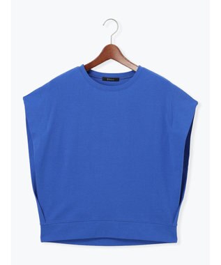 Te chichi 【接触冷感/遮熱/吸水速乾】ショルダータックドルマンTシャツ ブルー