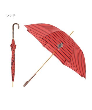 MOONBAT POLO RALPH LAUREN 長傘 ボーダーストライプ POLO BEAR レッド