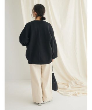 CRAFT STANDARD BOUTIQUE リサイクルポリエステルニットカーディガン Black