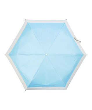 MOONBAT 【遮光100％/３秒で折りたためる日傘】晴雨兼用 折りたたみ傘 ウラワザ バイカラー ペールスカイ