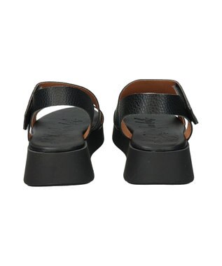 INTER-CHAUSSURES 【Oh my Sandals】クッションインソール厚底サンダル ブラック