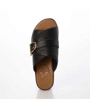 ing <ing>バックルデザインミュールサンダル ブラック