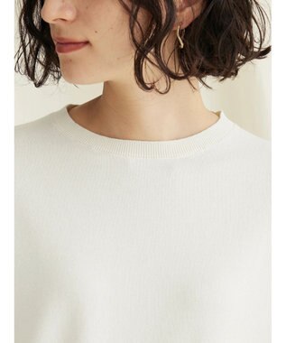 CRAFT STANDARD BOUTIQUE 袖ボリュームニットプルオーバー Ivory