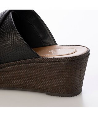 ing <ing>バックルデザインミュールサンダル ブラック