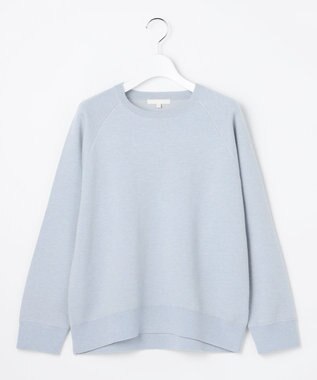 自由区 S 【カタログ掲載】スムージーラグランスリーブ ニット ライトブルー