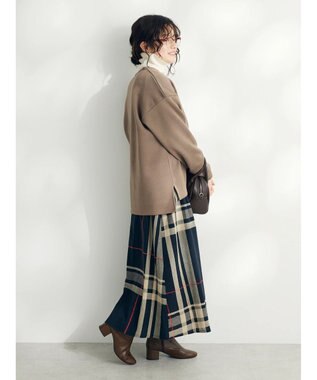 CRAFT STANDARD BOUTIQUE ニットフリースキーネックプルオーバー Brown