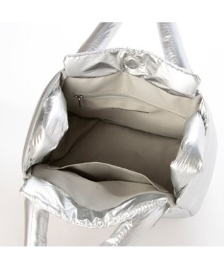 UNBILLION カシュカシュ cachecache / 2wayパフィーミニトートバッグ シルバー