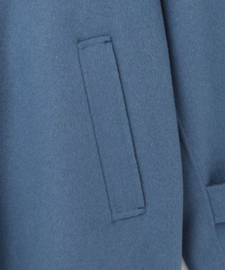 ICB WoolRever  ステンカラーコート ブルーグレー系