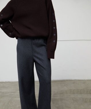 BEIGE， MONTAIGNE / ウエストゴムウールワイドパンツ C.Gary