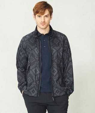 JOSEPH ABBOUD MOUNTAIN 【UNISEX】ポケッタブル ネイティブモチーフリップブルゾン ネイビー系7