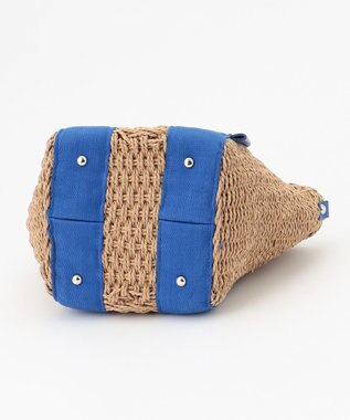 LA BAGAGERIE 【maison vert】【ペーパー素材使用】2WAYかごバッグ ブルー