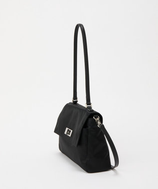 russet クラウズナイロンフラップミニトートバッグ(CE-1689) Black