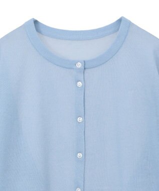 AMERICAN HOLIC シアークルーネックニットカーディガン Light Blue