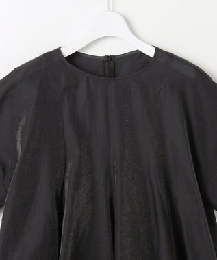 自由区 ブライトシアーシャンブレー ブラウス ブラック