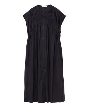 Green Parks Ｉ　シャーリングワンピース Stripe Navy