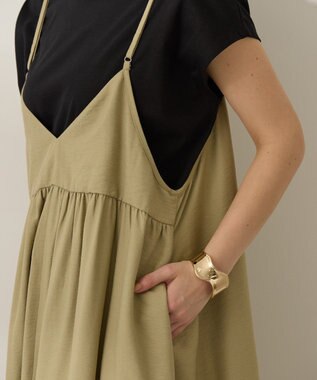 AMERICAN HOLIC 前後２ＷＡＹキャミワンピース Khaki