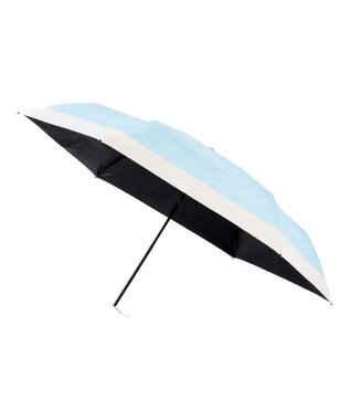 MOONBAT 【遮光100％/３秒で折りたためる日傘】晴雨兼用 折りたたみ傘 ウラワザ バイカラー ペールスカイ