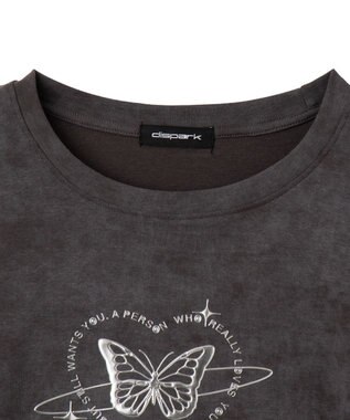 WEGO メタリックバタフライサークルロゴT スミクロ